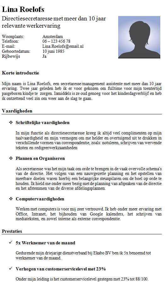 Het Vaardigheden Cv Sollicitatiedokter